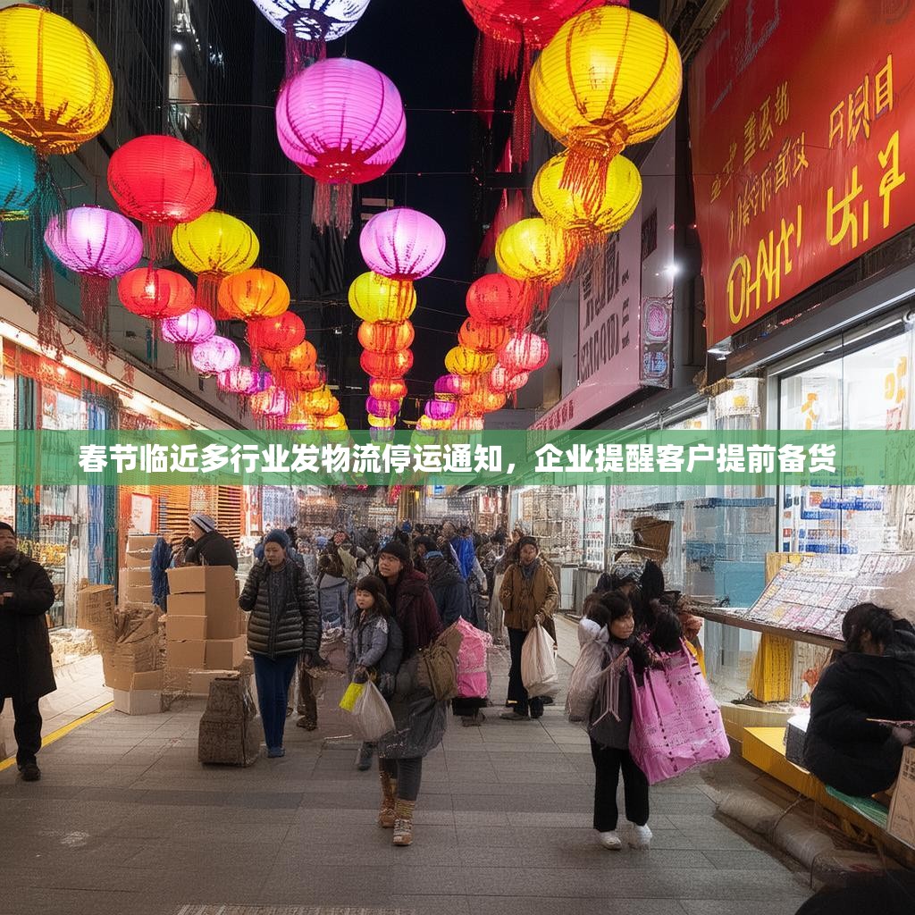 春节临近多行业发物流停运通知,企业提醒客户提前备货