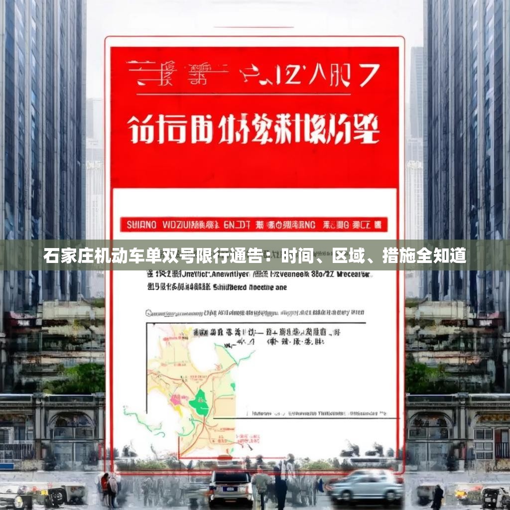 石家庄机动车单双号限行通告：时间、区域、措施全知道