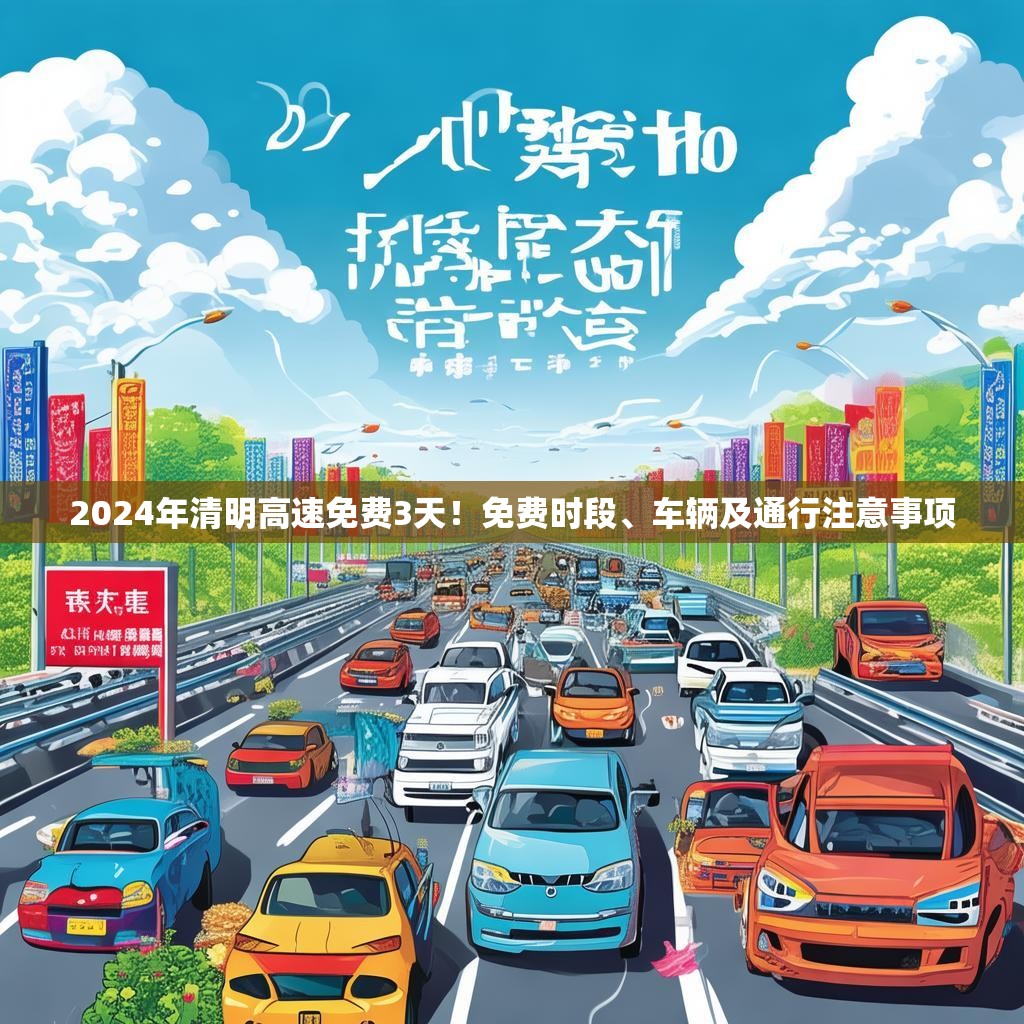 2024年清明高速免费3天！免费时段、车辆及通行注意事项