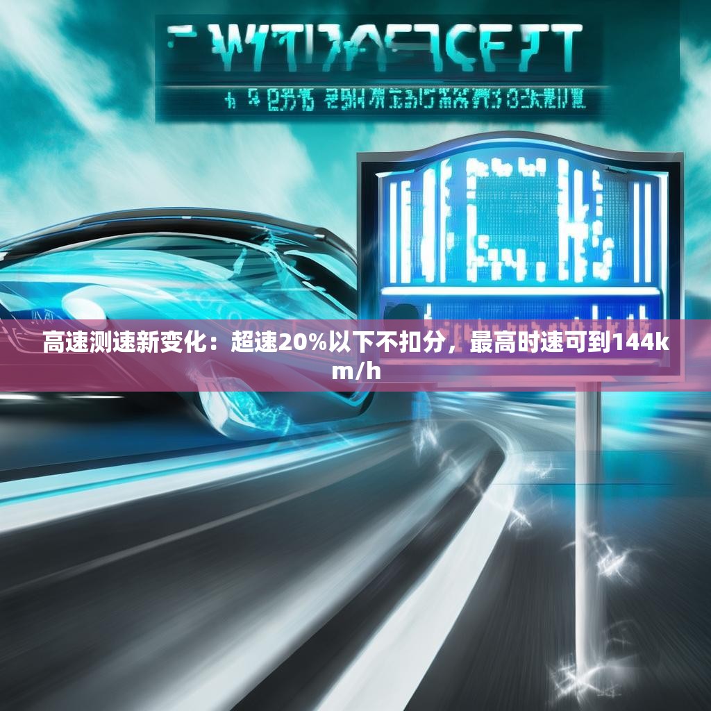 高速测速新变化：超速20%以下不扣分，最高时速可到144km/h