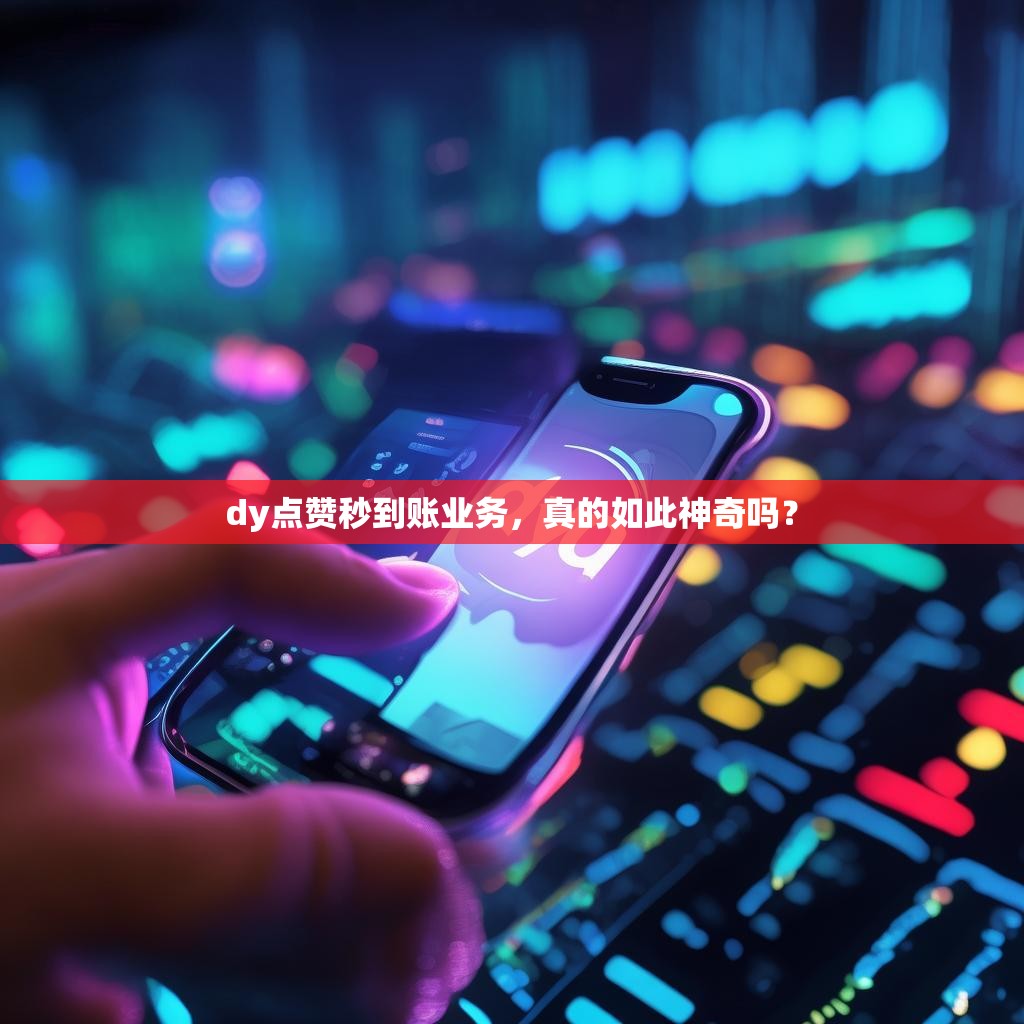dy点赞秒到账业务,真的如此神奇吗?