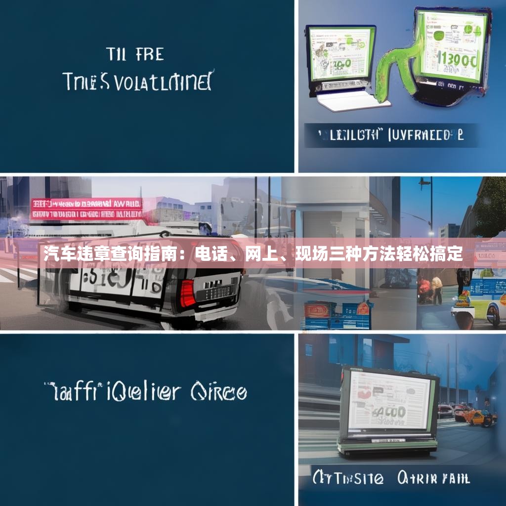 汽车违章查询指南:电话、网上、现场三种方法轻松搞定