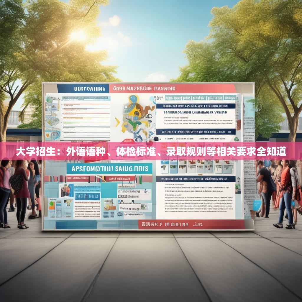 大学招生：外语语种、体检标准、录取规则等相关要求全知道