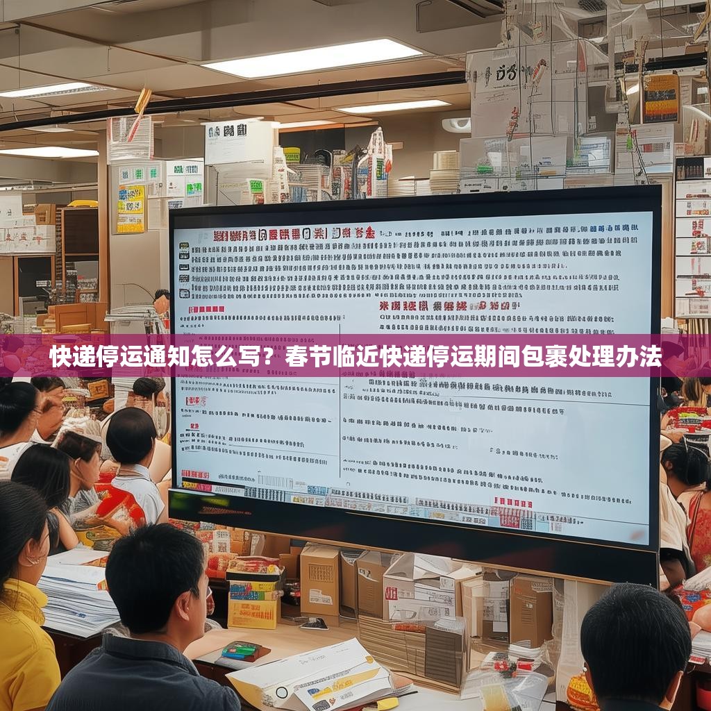 快递停运通知怎么写?春节临近快递停运期间包裹处理办法