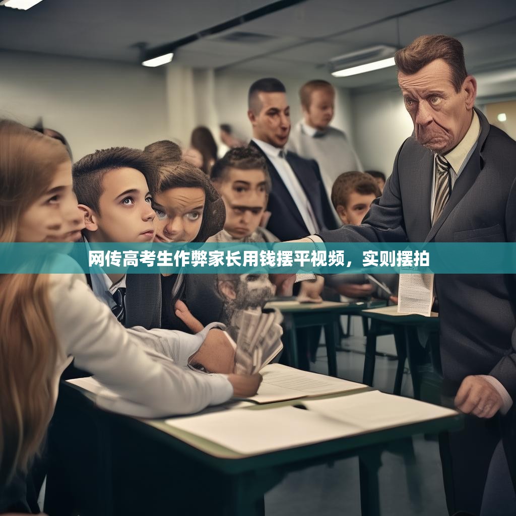 网传高考生作弊家长用钱摆平视频，实则摆拍