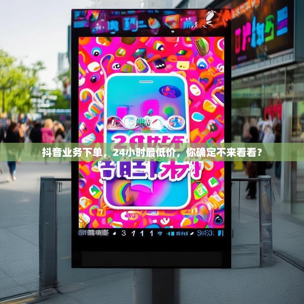 抖音业务下单，24小时最低价，你确定不来看看？