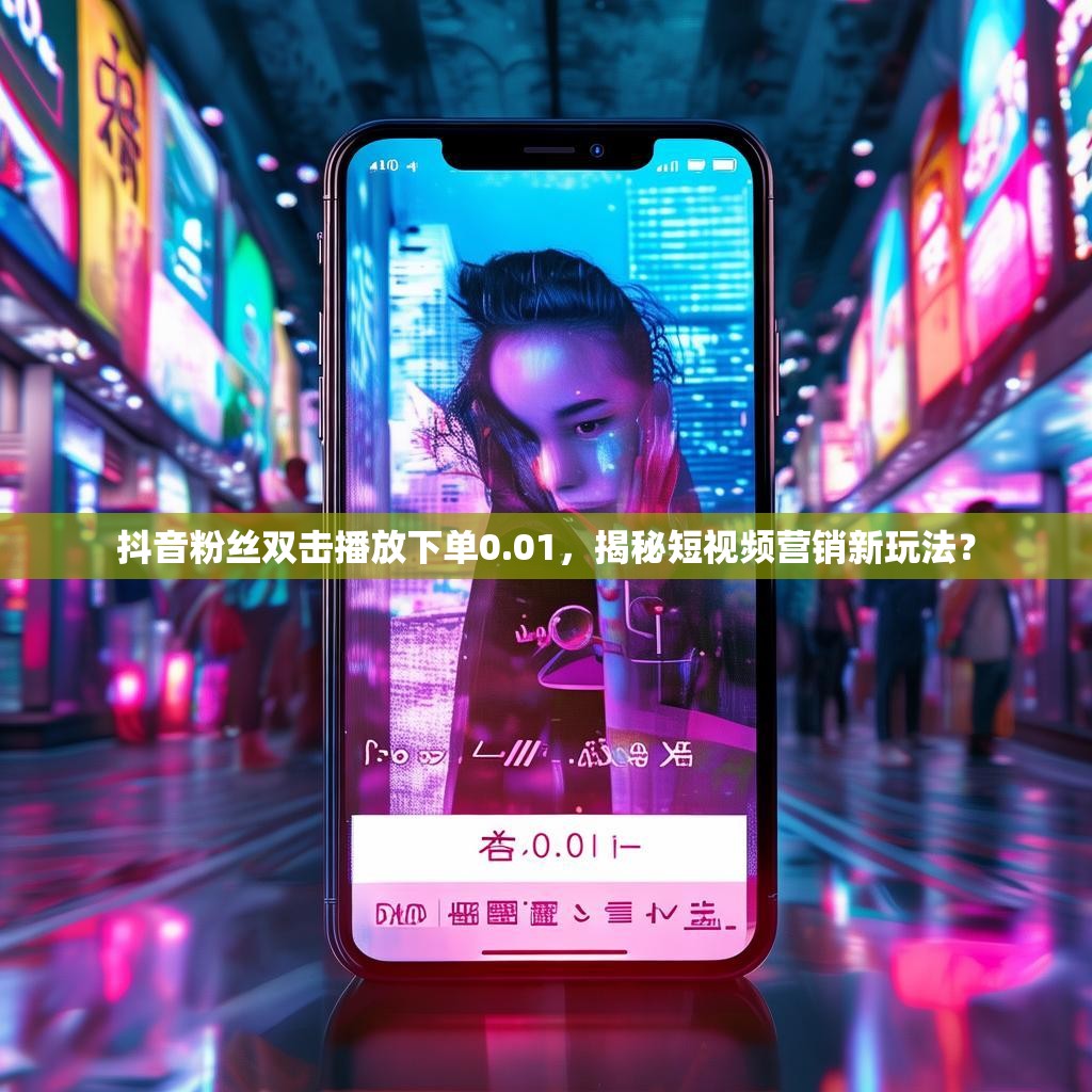 抖音粉丝双击播放下单0.01,揭秘短视频营销新玩法?