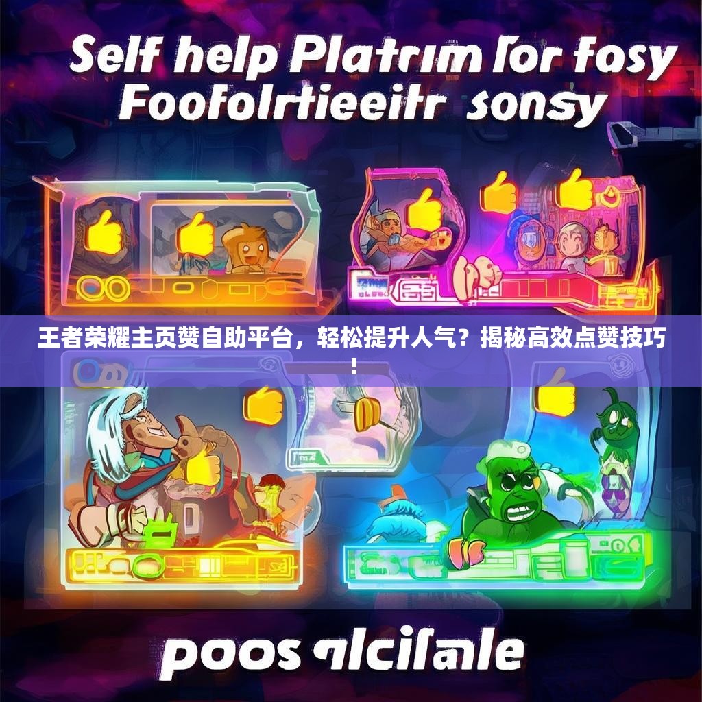 王者荣耀主页赞自助平台，轻松提升人气？揭秘高效点赞技巧！