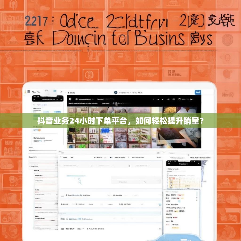 抖音业务24小时下单平台，如何轻松提升销量？