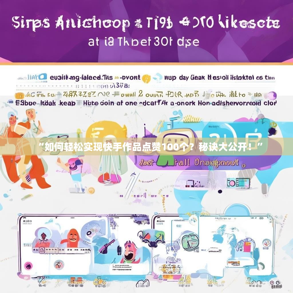 “如何轻松实现快手作品点赞100个？秘诀大公开！”
