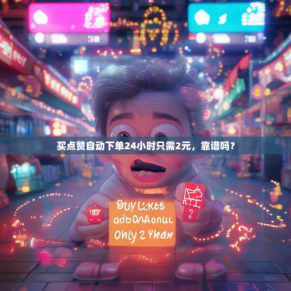 买点赞自动下单24小时只需2元，靠谱吗？