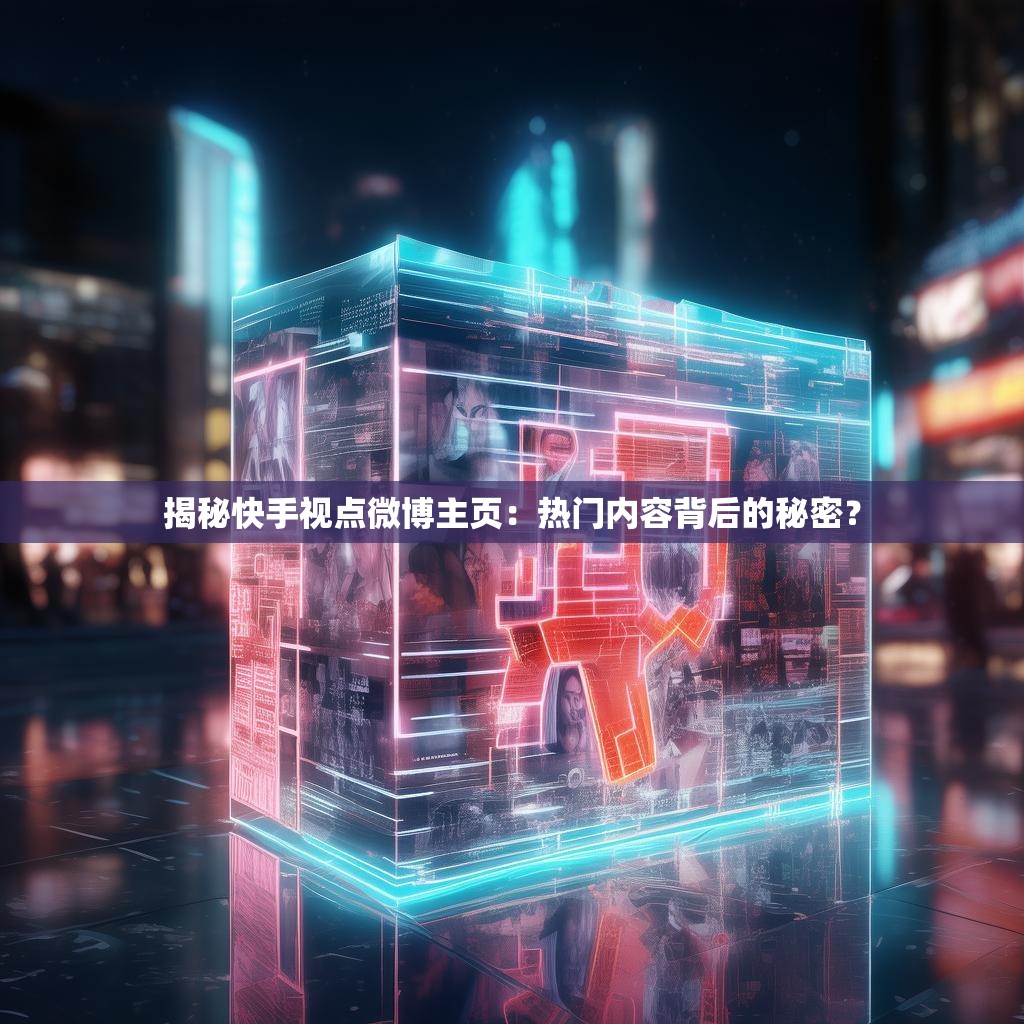 揭秘快手视点微博主页:热门内容背后的秘密?