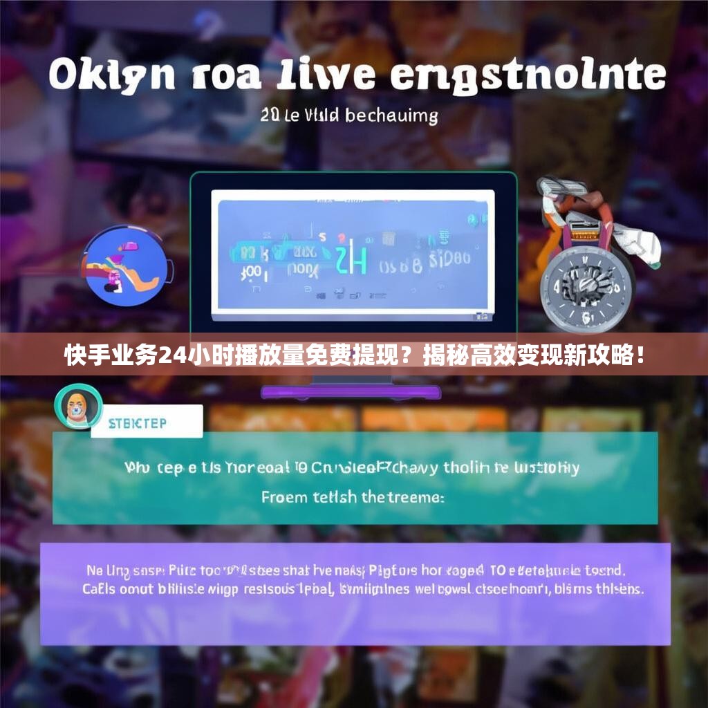 快手业务24小时播放量免费提现?揭秘高效变现新攻略!