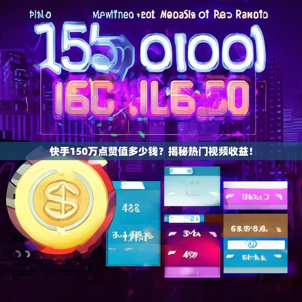 快手150万点赞值多少钱？揭秘热门视频收益！