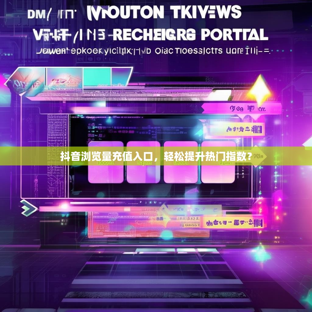 抖音浏览量充值入口，轻松提升热门指数？