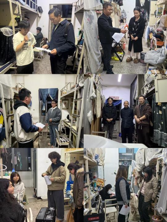 新学期美术学院走访学生宿舍,了解情况并解决学生实际问题