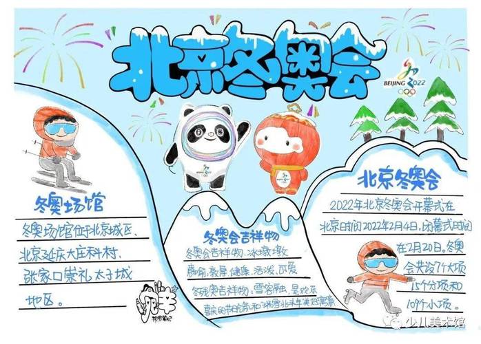 2022北京冬奥会手抄报模板、内容文字及儿童画等资料汇总